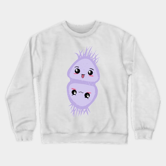 Cute Bacteria Microbes Crewneck Sweatshirt by labstud